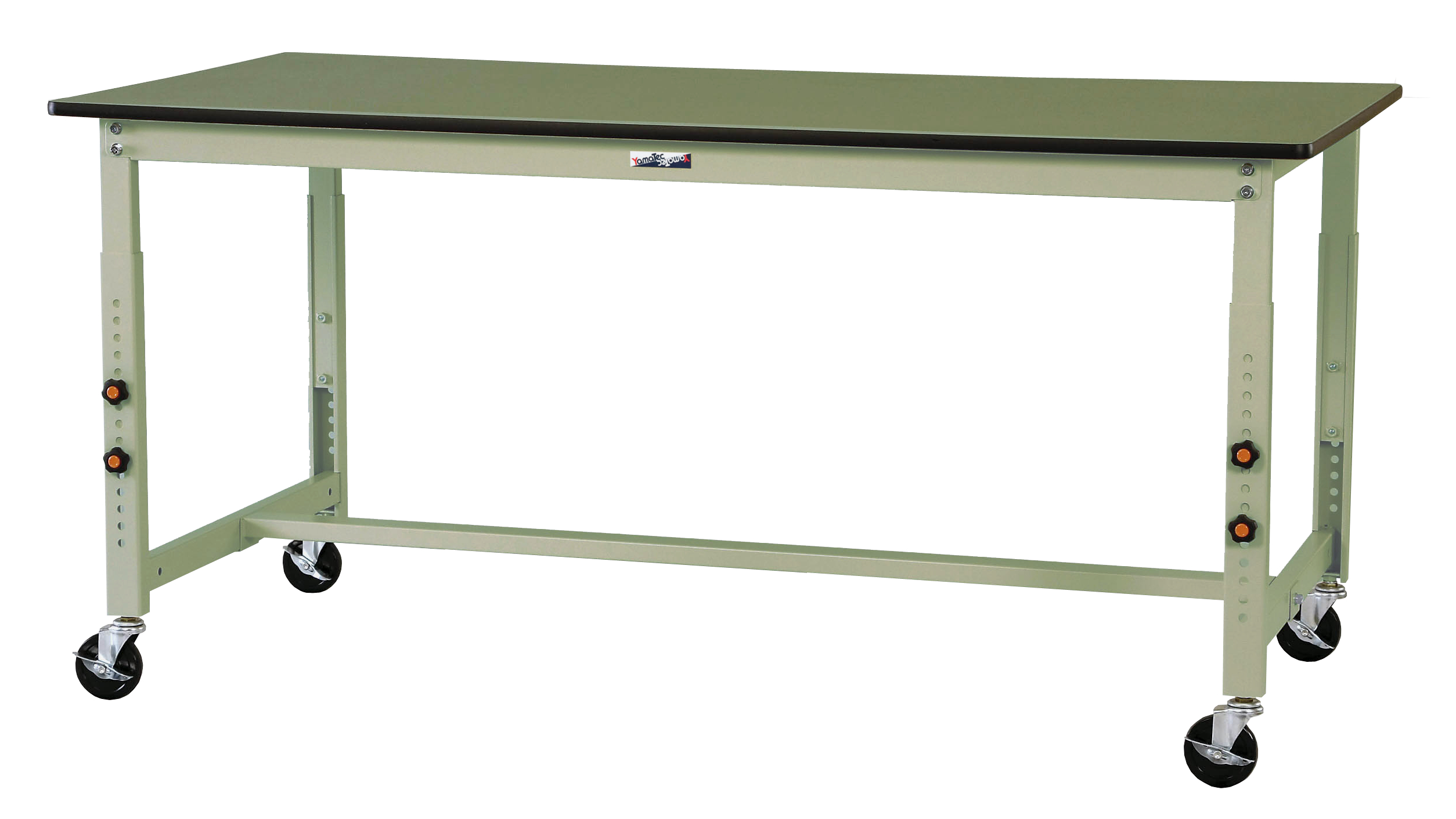 ヤマテック　ワークテーブル　300シリーズ　高さ調整タイプ移動式　塩ビシート天板　SWRAC-1590